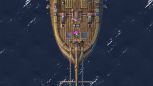 Final Fantasy V Pr Screenshot 2021.11.14 01.20.18.98 — nave, persona pixelata, mare, avventura, videogioco