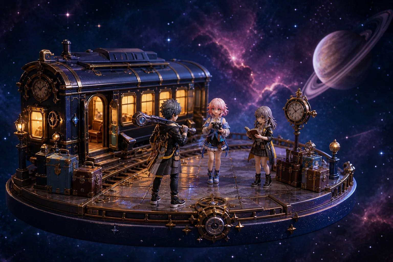 Honkai: Star Rail handcrafted videogame diorama
