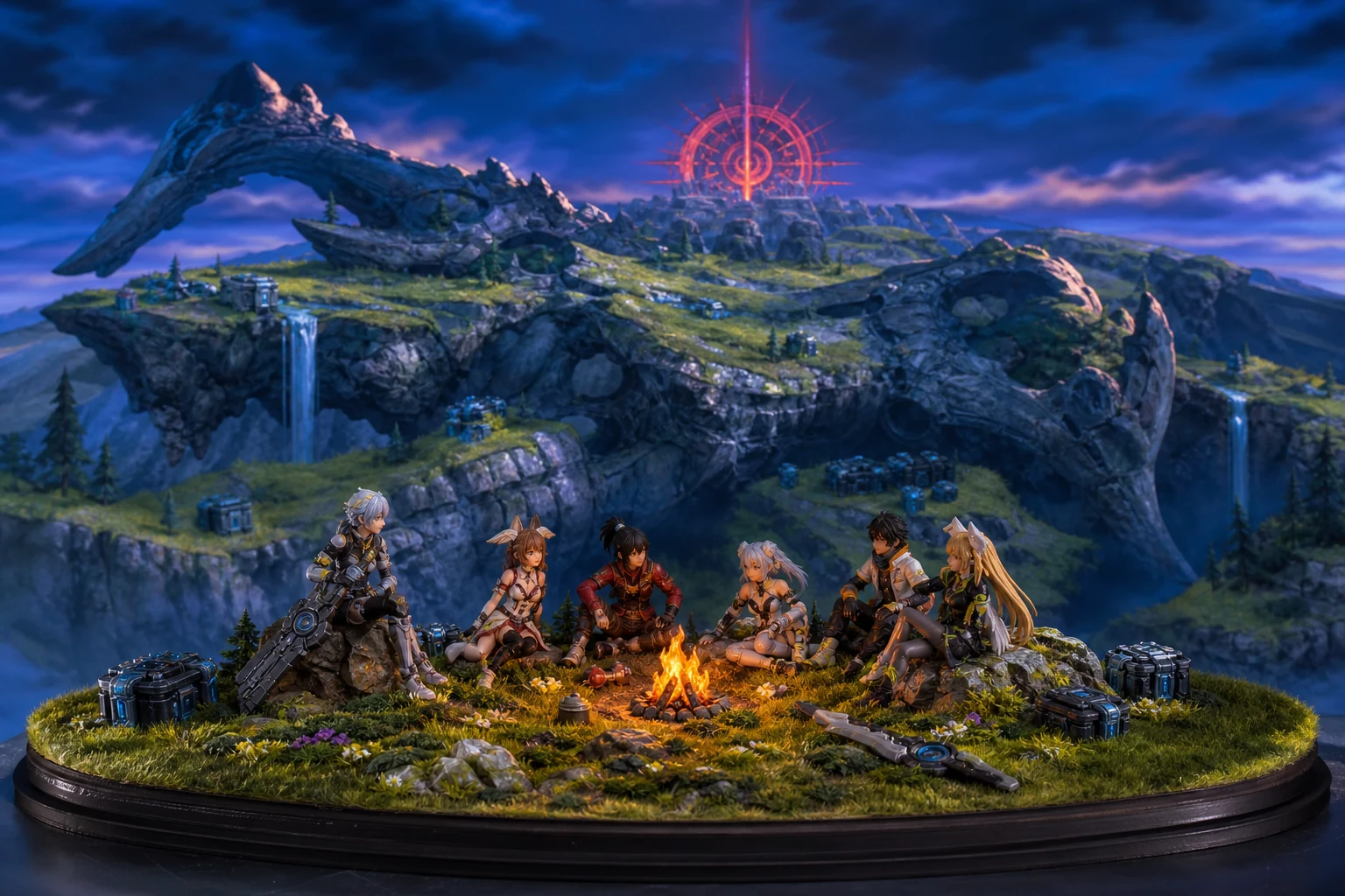 Xenoblade Chronicles 3 handcrafted videogame diorama