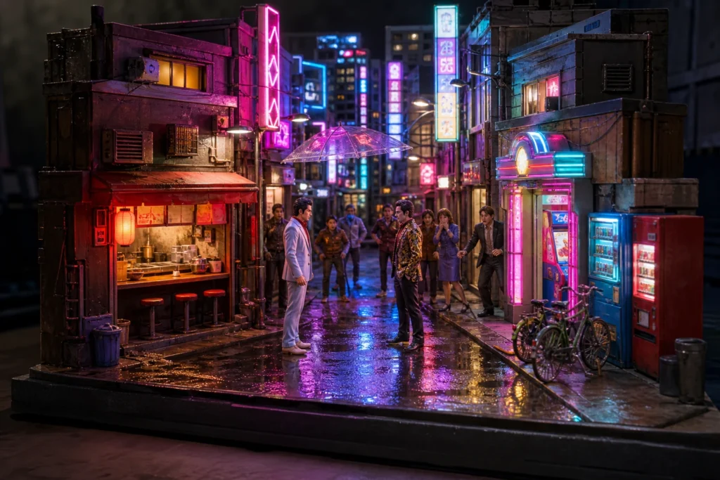 Yakuza Kiwami handcrafted videogame diorama