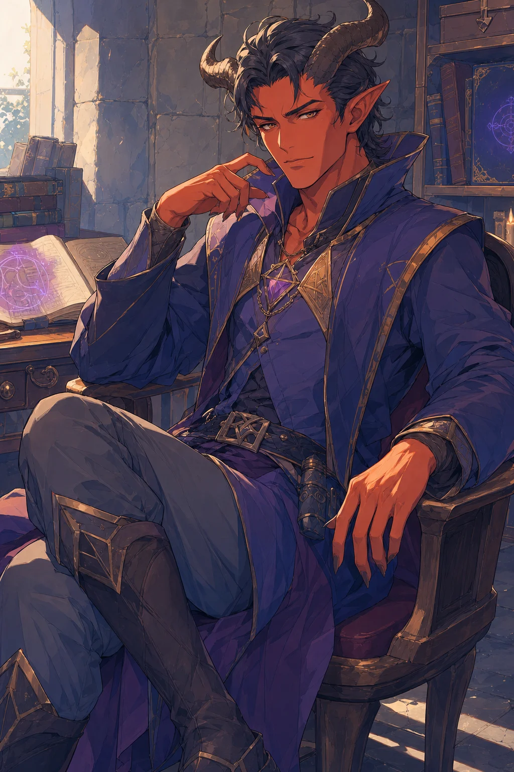 Rolan from Baldur’s Gate 3 — male character portrait fanart