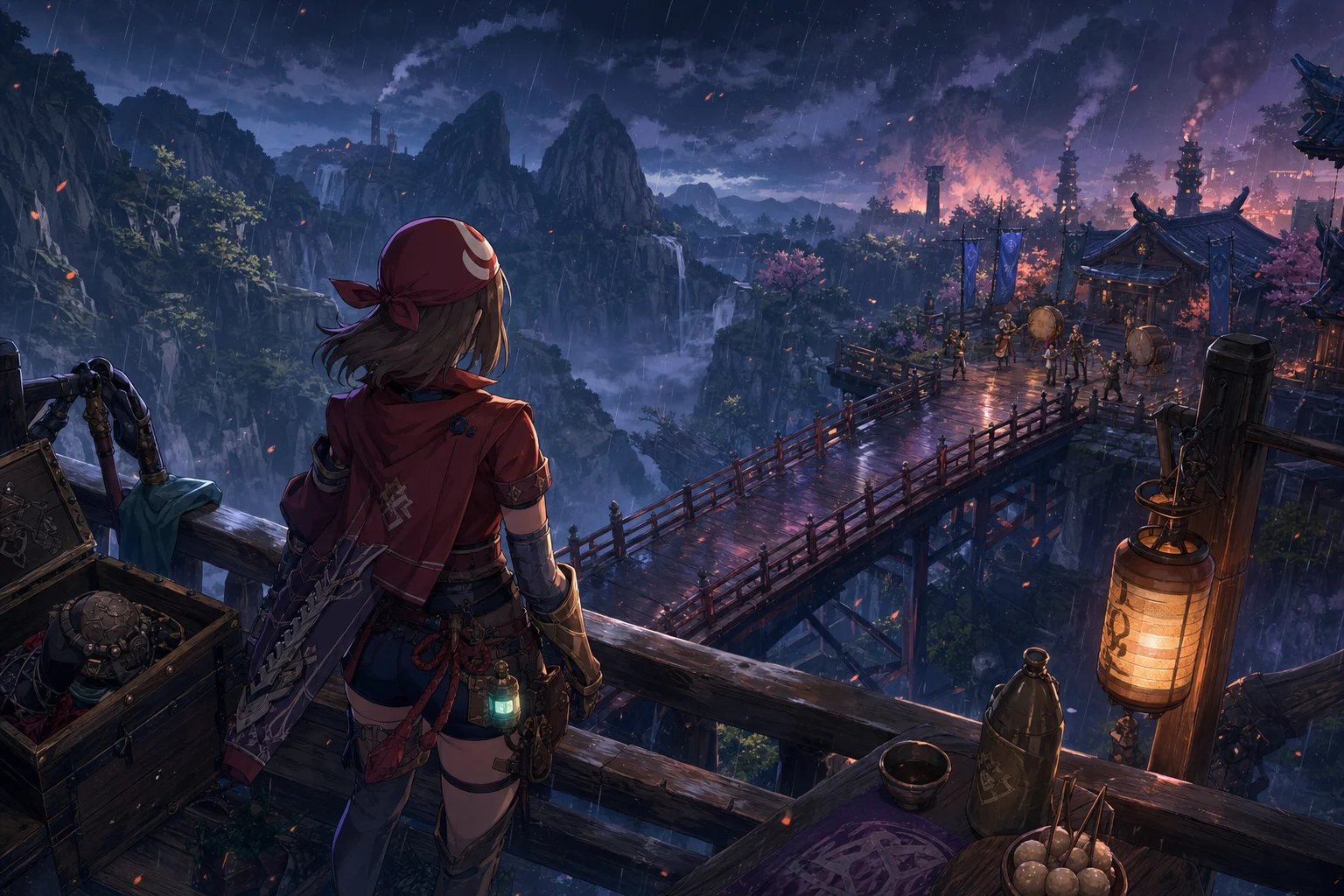 Monster Hunter RISE fanart in Clean Modern Anime Cel