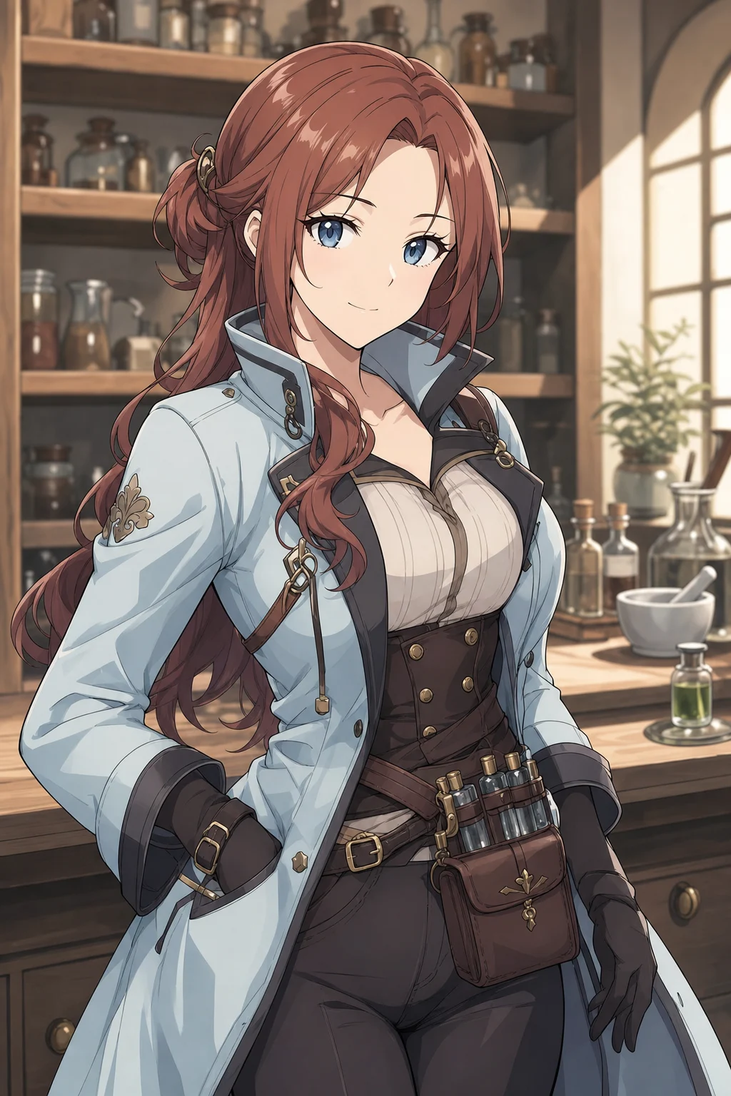 Castti Florenz from OCTOPATH TRAVELER — female character portrait fanart