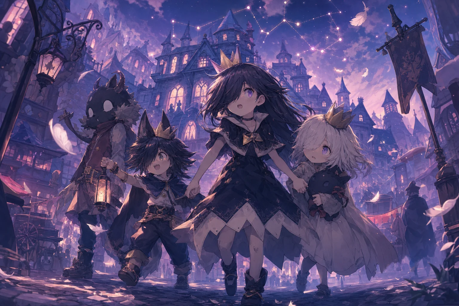 The Liar Princess and the Blind Prince fanart in Vibrant Retro Anime Travel