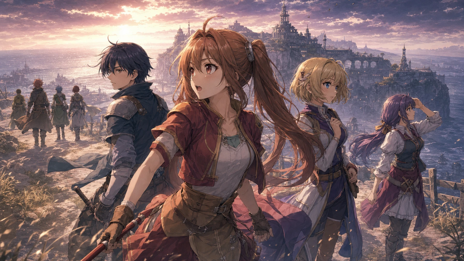 Trails in the Sky 2nd Chapter desktop wallpaper in Textured Retro Anime Ensemble