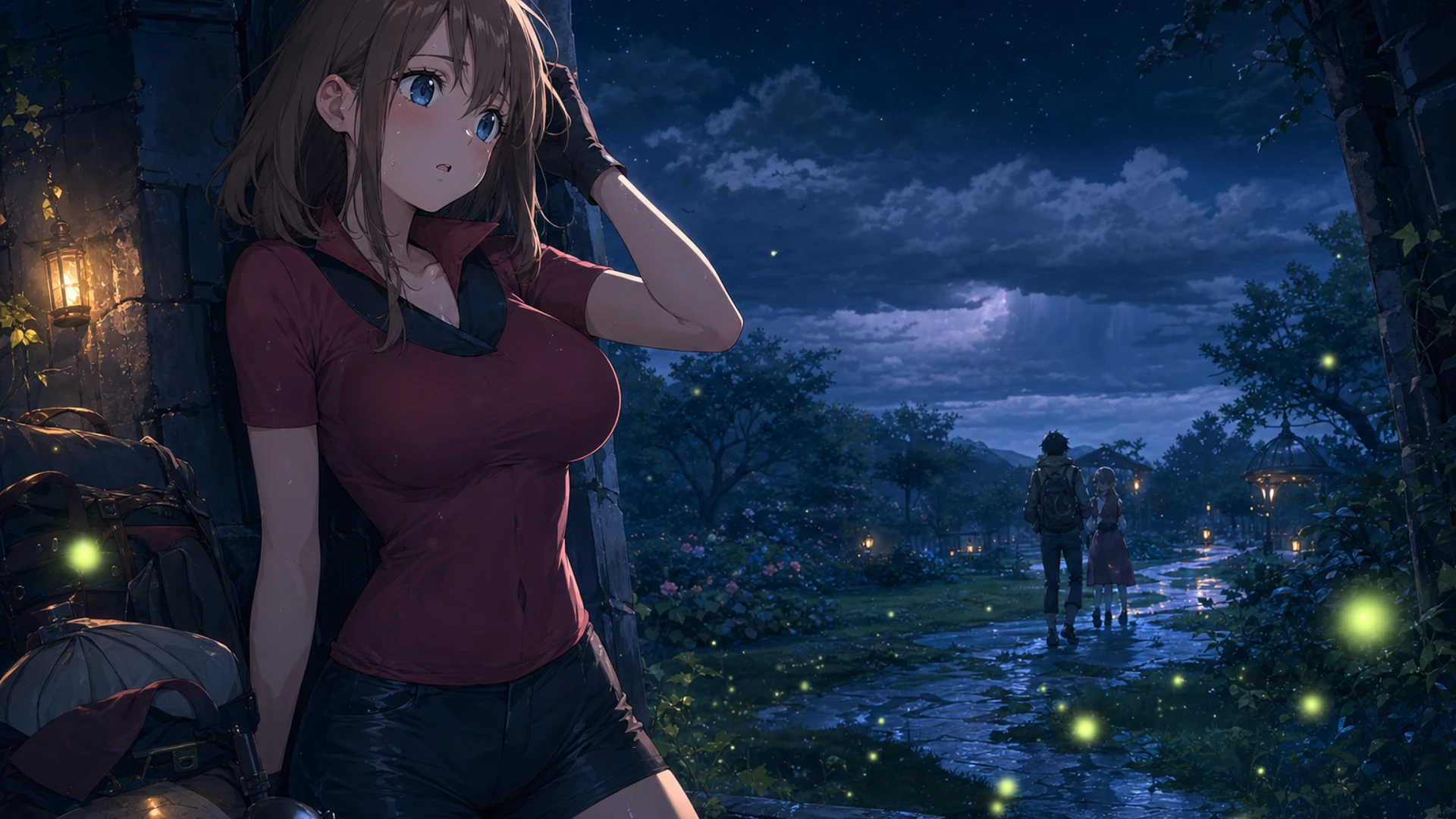 inZOI desktop wallpaper in Clean Modern Anime Cel