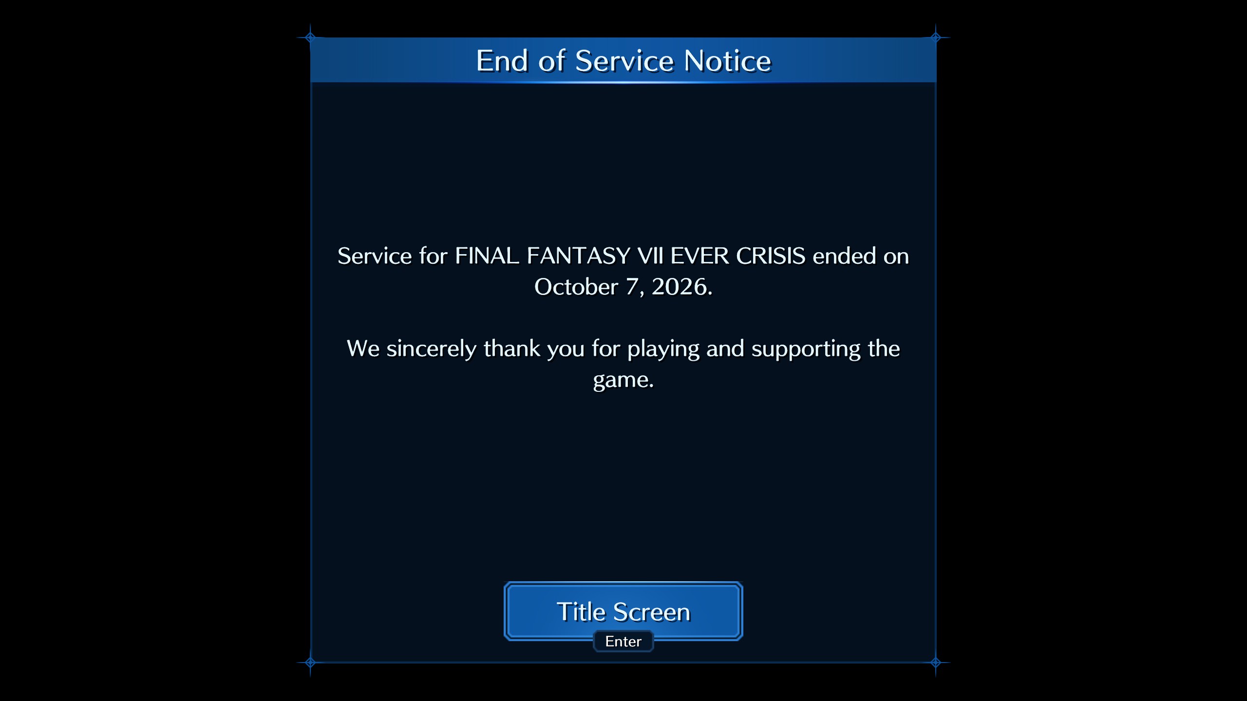 FINAL FANTASY VII EVER CRISIS Steam screenshot 204, captured 07 October 2026 at 19:41